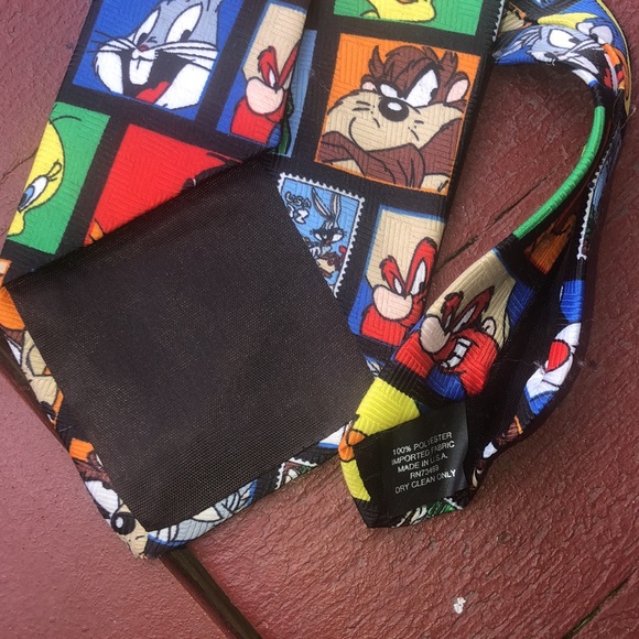 Looney  Tunes Stamp Collection Tie - Picture 5 of 6